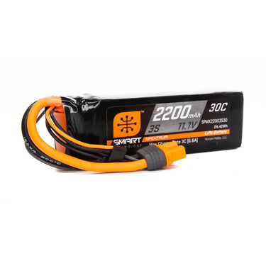 Spektrum SPMX22003S30 2200mah 3S 11.1V 30C Smart LiPo Battery IC3 Plug
